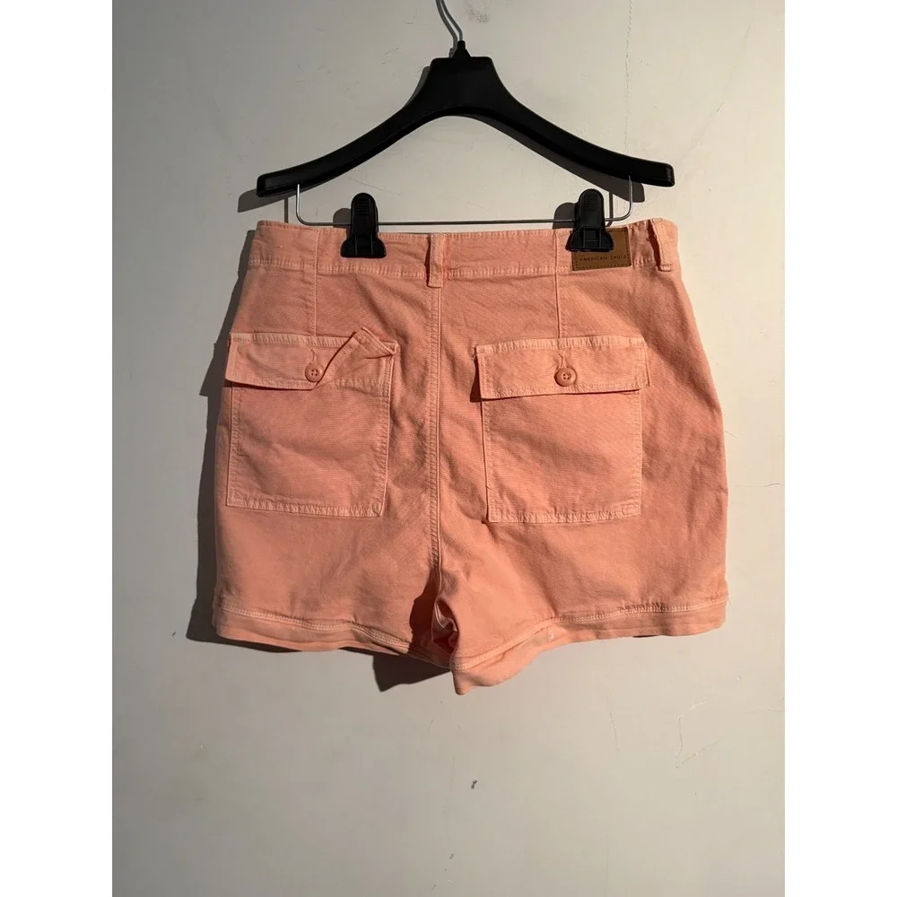 American Eagle Highest Rise 90s Boyfriend Shorts‎ Women 12  Blush Pink NWT